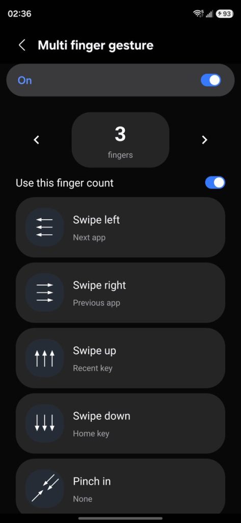 Gestes multi-touch