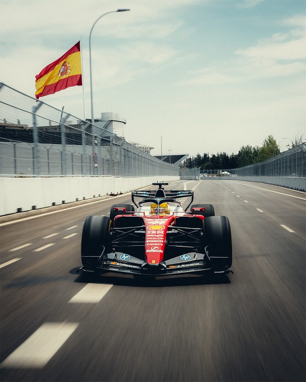 Essai Ferrari à Madrid