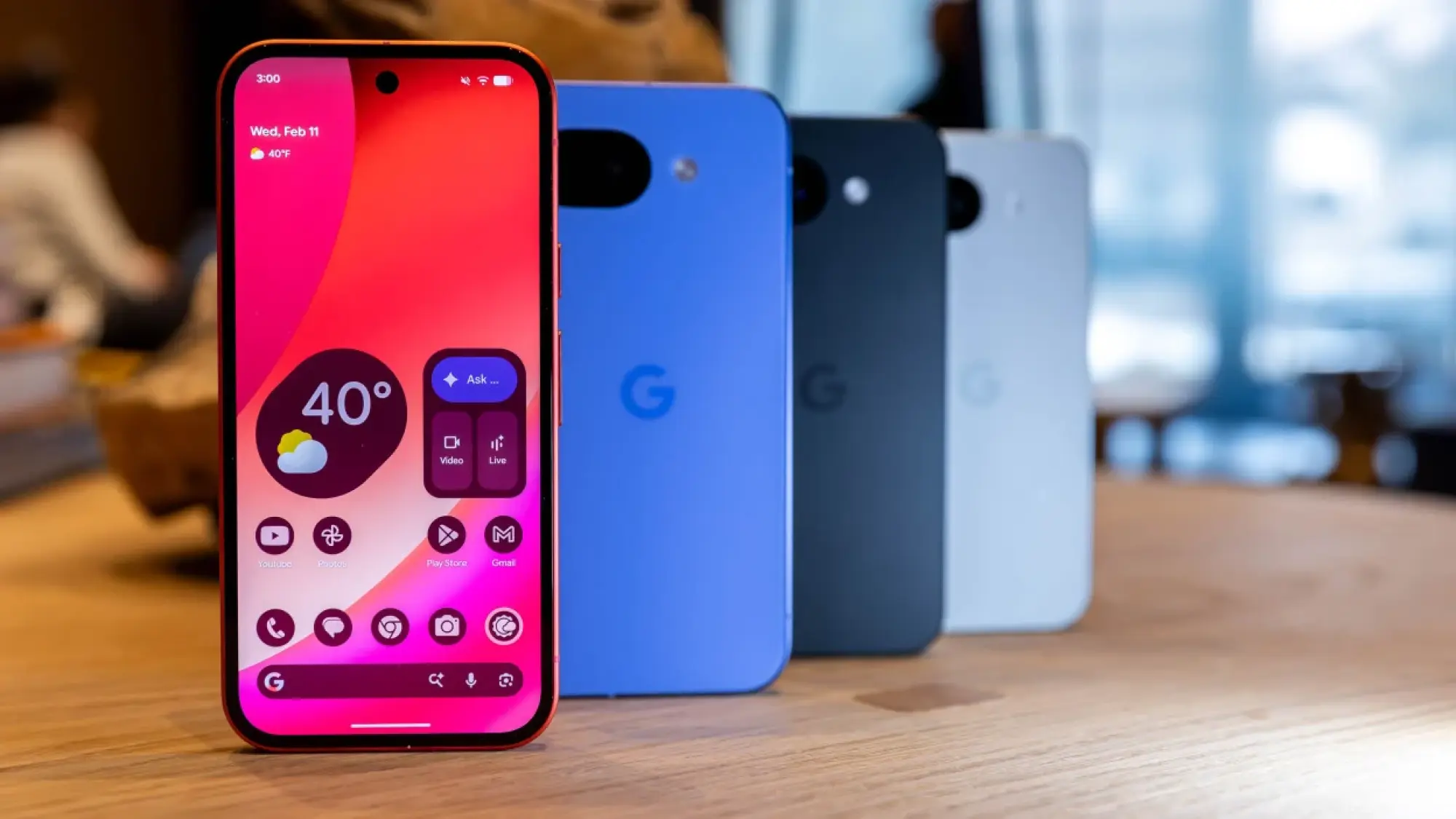 Google Pixel 10a dans plusieurs couleurs