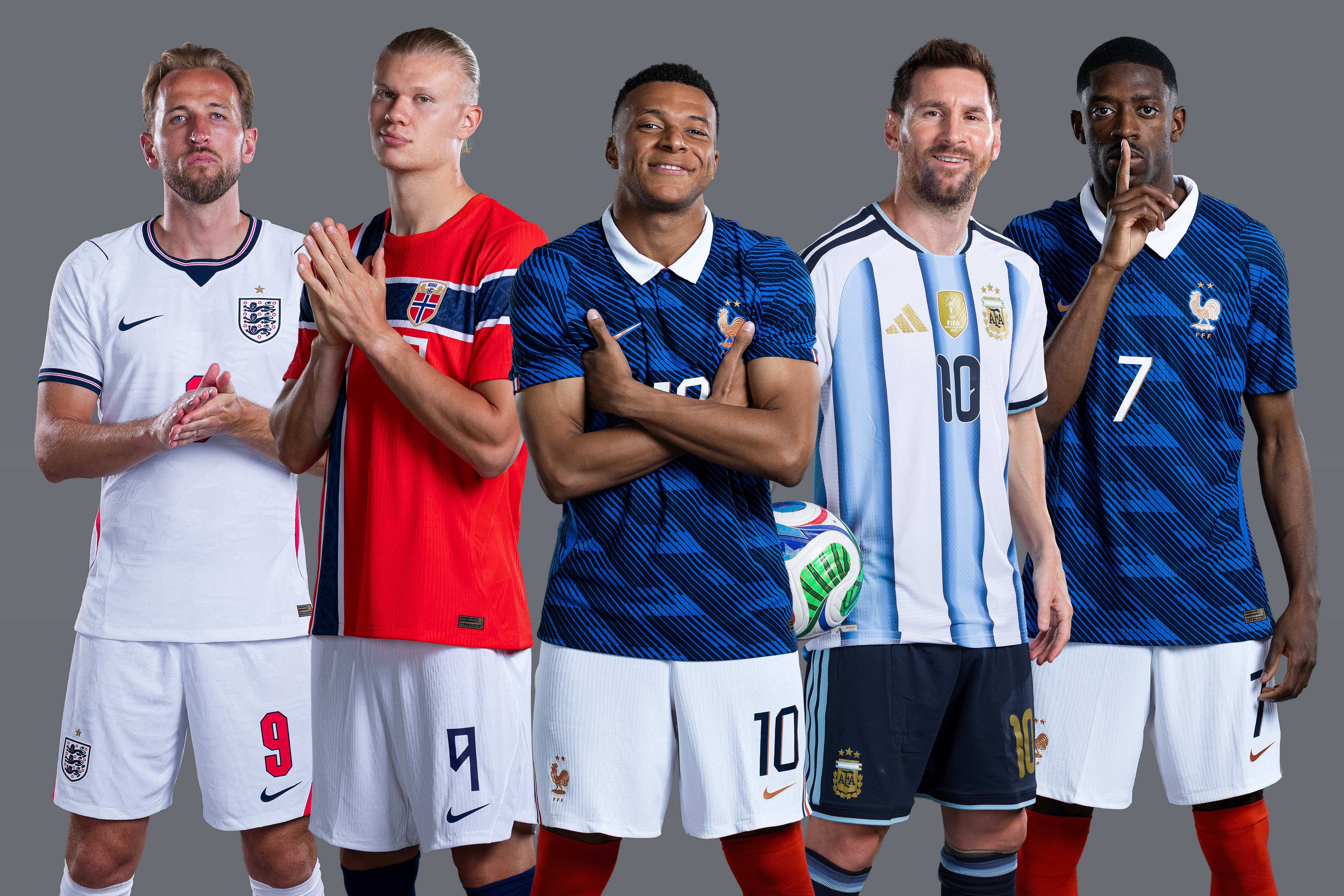 Composite des prétendants au Soulier d’or et leurs chiffres de buts