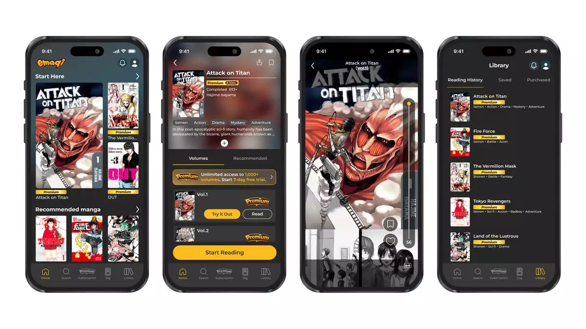 emaqi lance un service d'abonnement manga