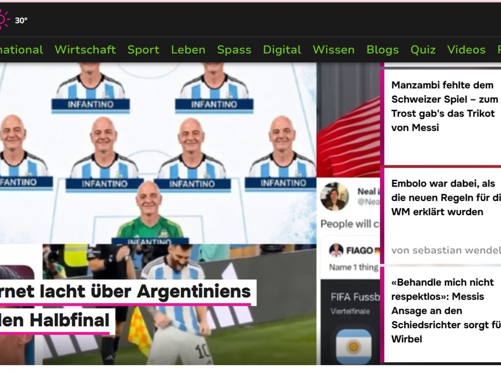 Embolo dévasté, qui fuit vers le désastre et l’aide de la FIFA : la réaction des médias suisses après la victoire de l’Argentine au Mondial 2026