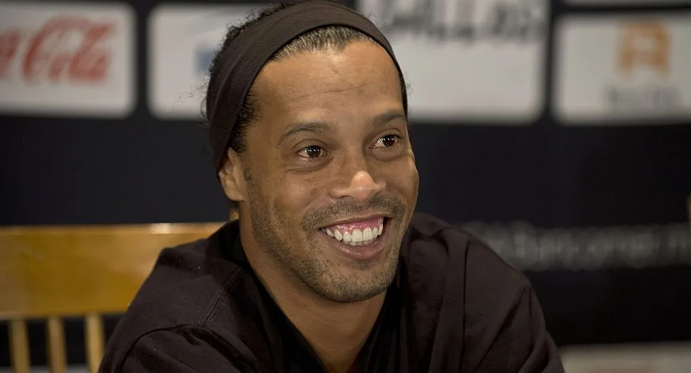 Ronaldinho lors d’un échange