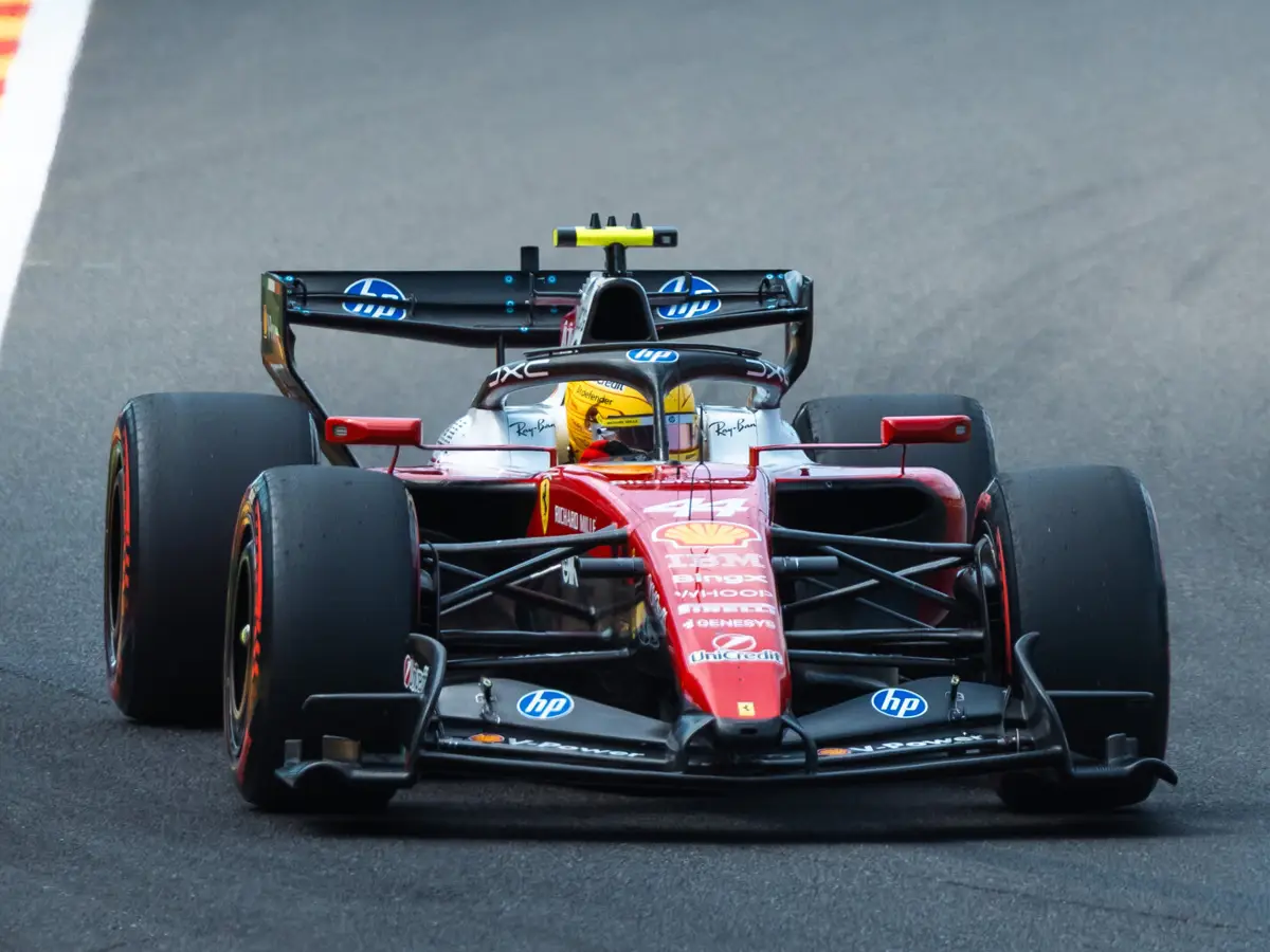 Lewis Hamilton (Ferrari) lors du Grand Prix de Belgique 2026 Ferrari SF-26 à Silverstone et Spa
