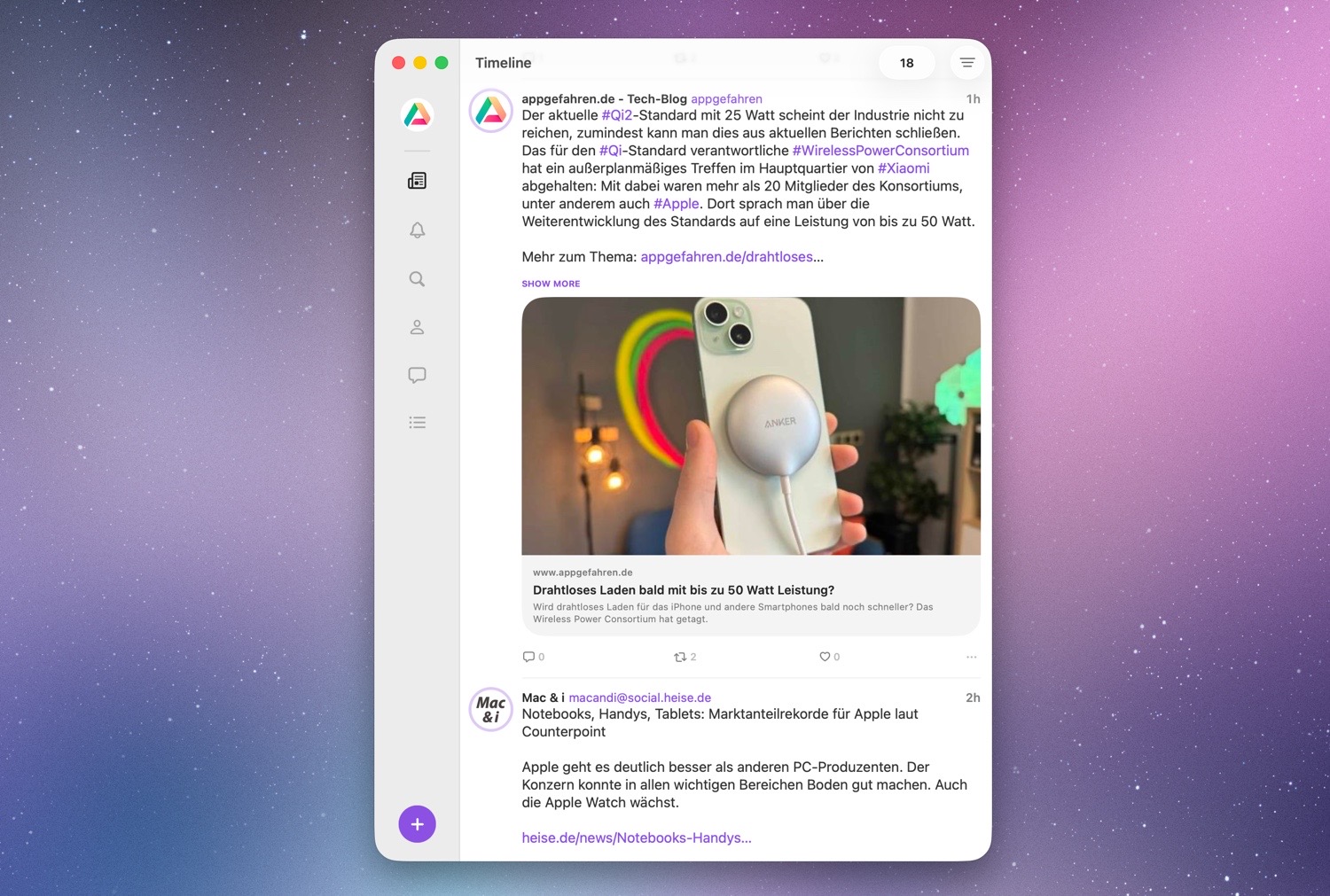 Mise en avant d'Indigo sur macOS
