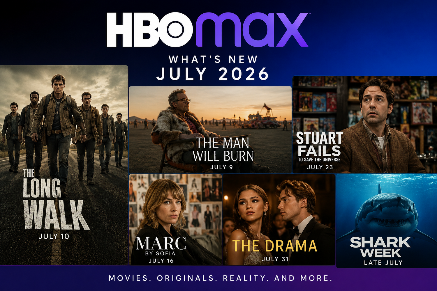 Juillet sur HBO/Max : nouveautés originales, blockbusters et retours incontournables