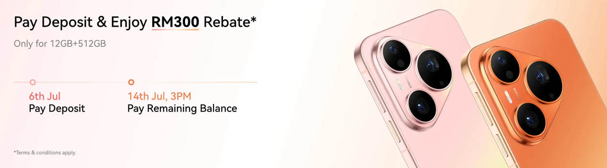 Pré-vente de la série Huawei Pura 90s Pro en Malaisie