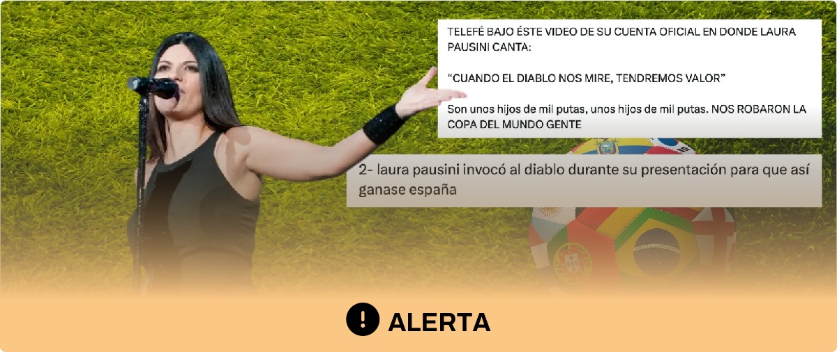 Laura Pausini aurait invoqué le diable lors de la finale du Mondial 2026 — une théorie du complot affirmant que l'amour vainc le diable dans l'hymne de la FIFA