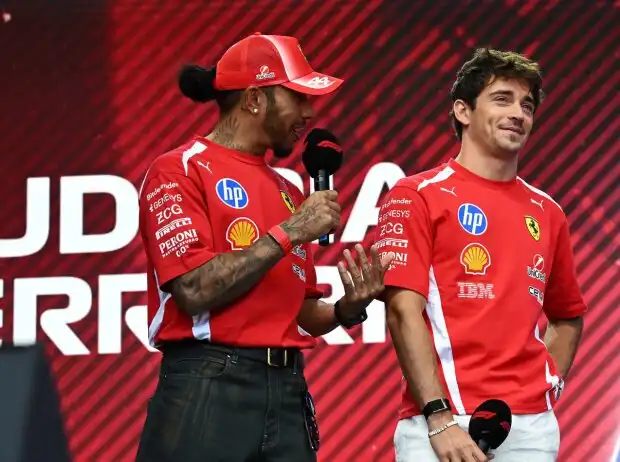 Lewis Hamilton, Charles Leclerc, Franco Colapinto, Pierre Gasly