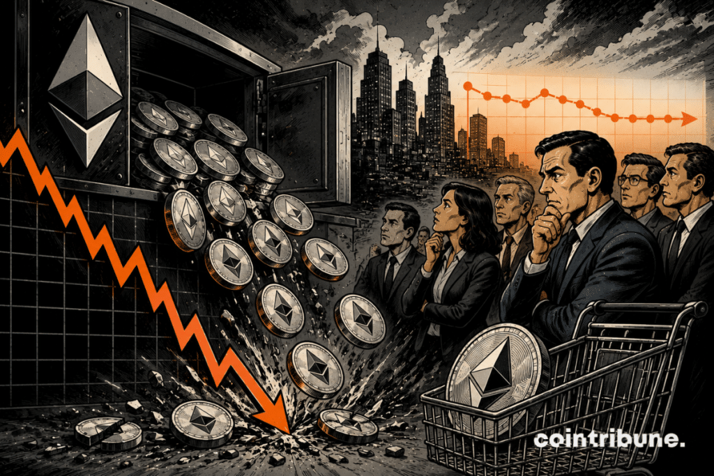 Investisseurs observant les fluctuations des réserves d’Ethereum