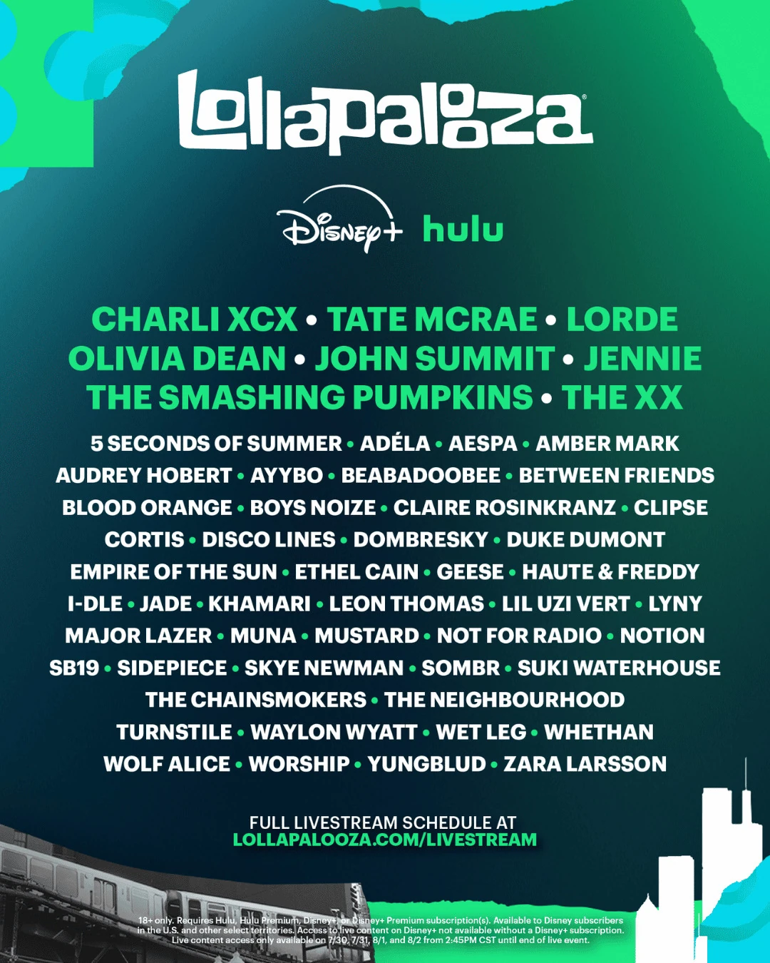 Affiche Lollapalooza 2026