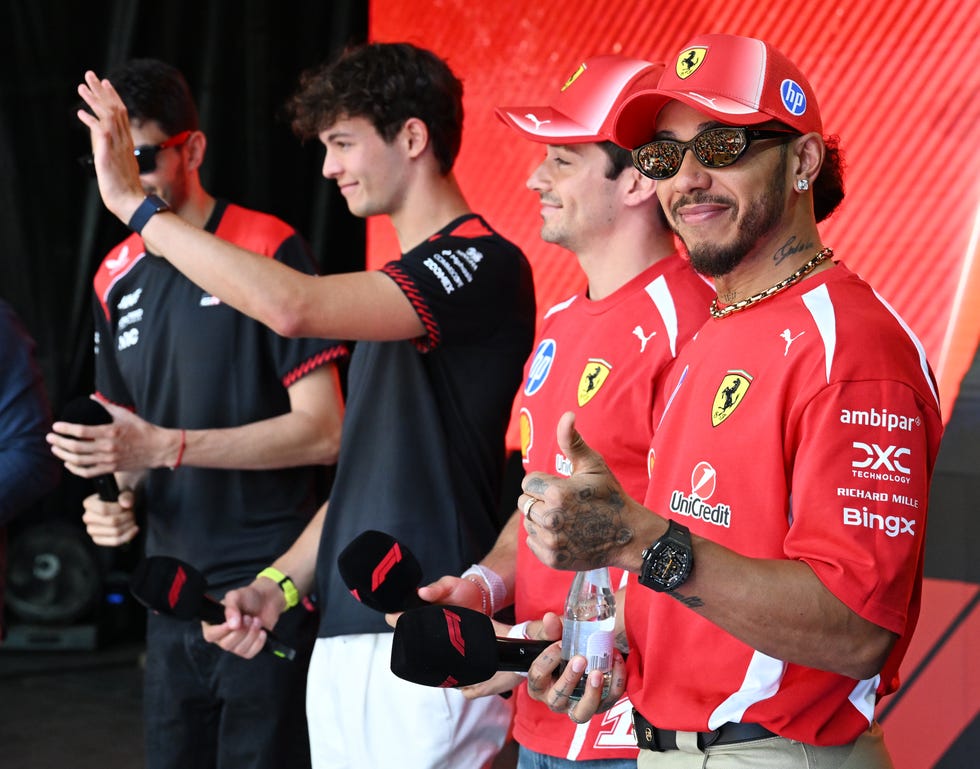 Lewis Hamilton Oliver Bearman Ferrari F1 lewis hamilton oliver bearman ferrari f1