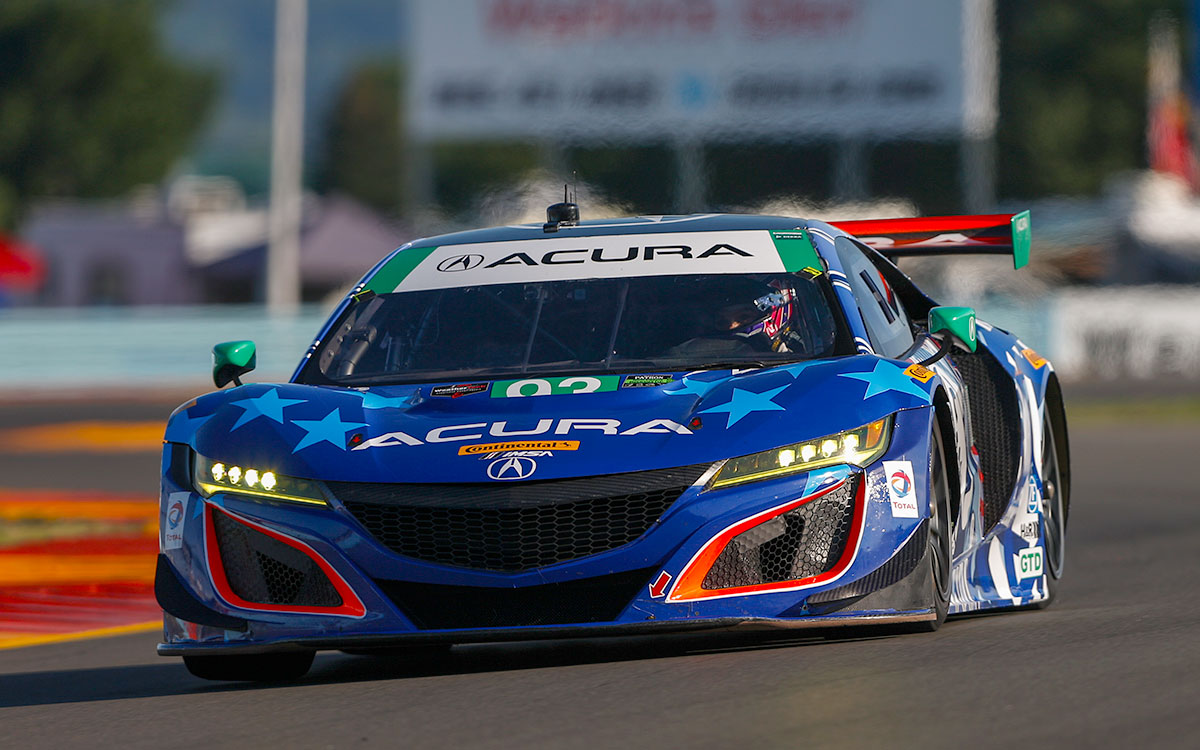 L'Acura NSX GT3 de 2017 sur le circuit