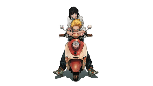 Une esthétique sombre dans Quit Laughing, Shijima