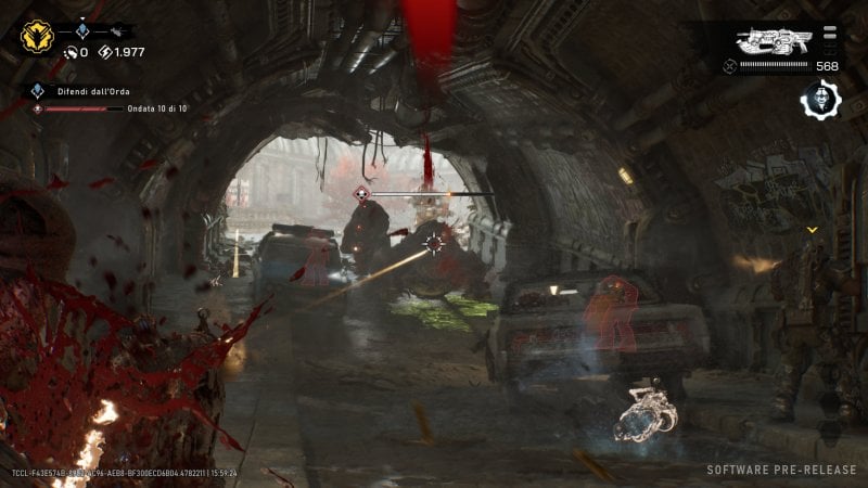 Un affrontement dans le mode Horde Siege de Gears of War: E-Day