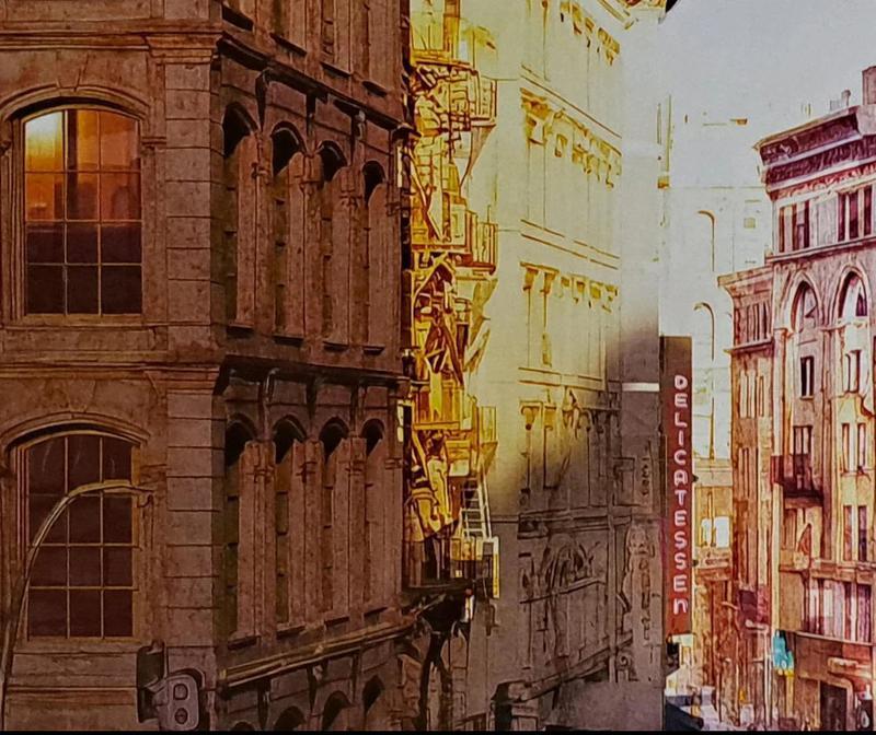 Spider-Man Brand New Day, Big City Little Spider, art conceptuel IA, escalier de secours.
