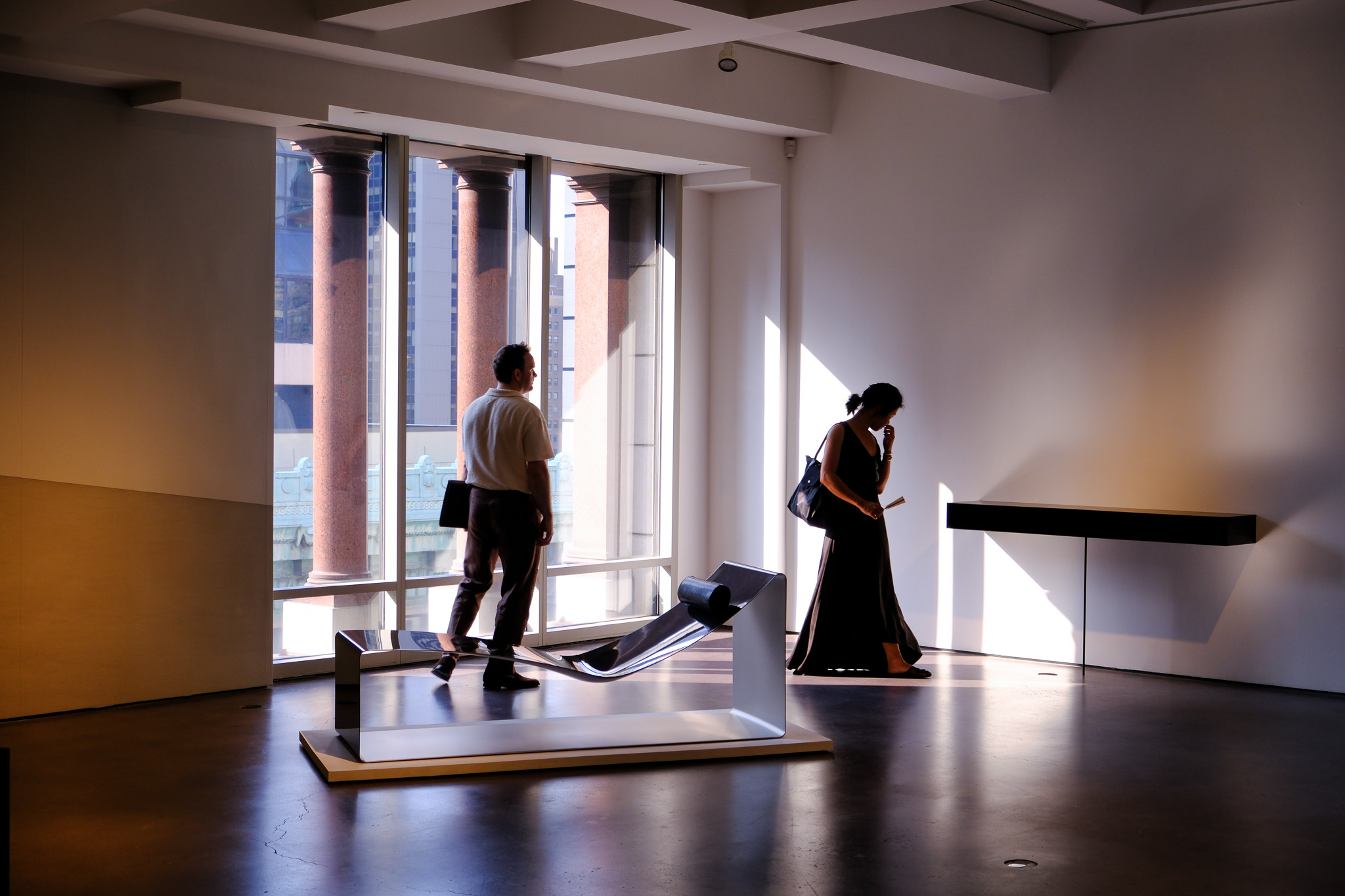 Visiteurs de la galerie
