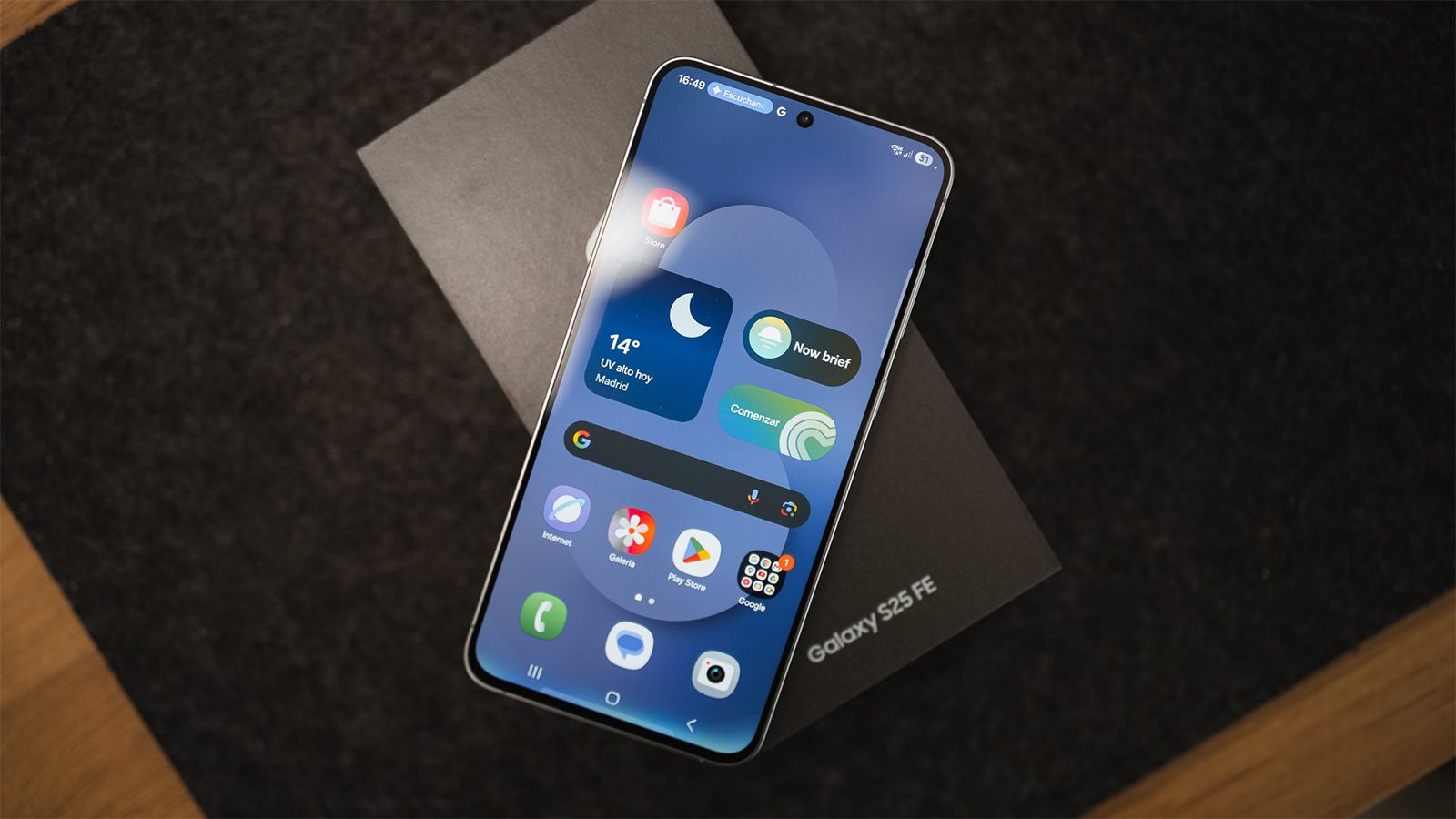 Écran du Samsung Galaxy S25 FE.