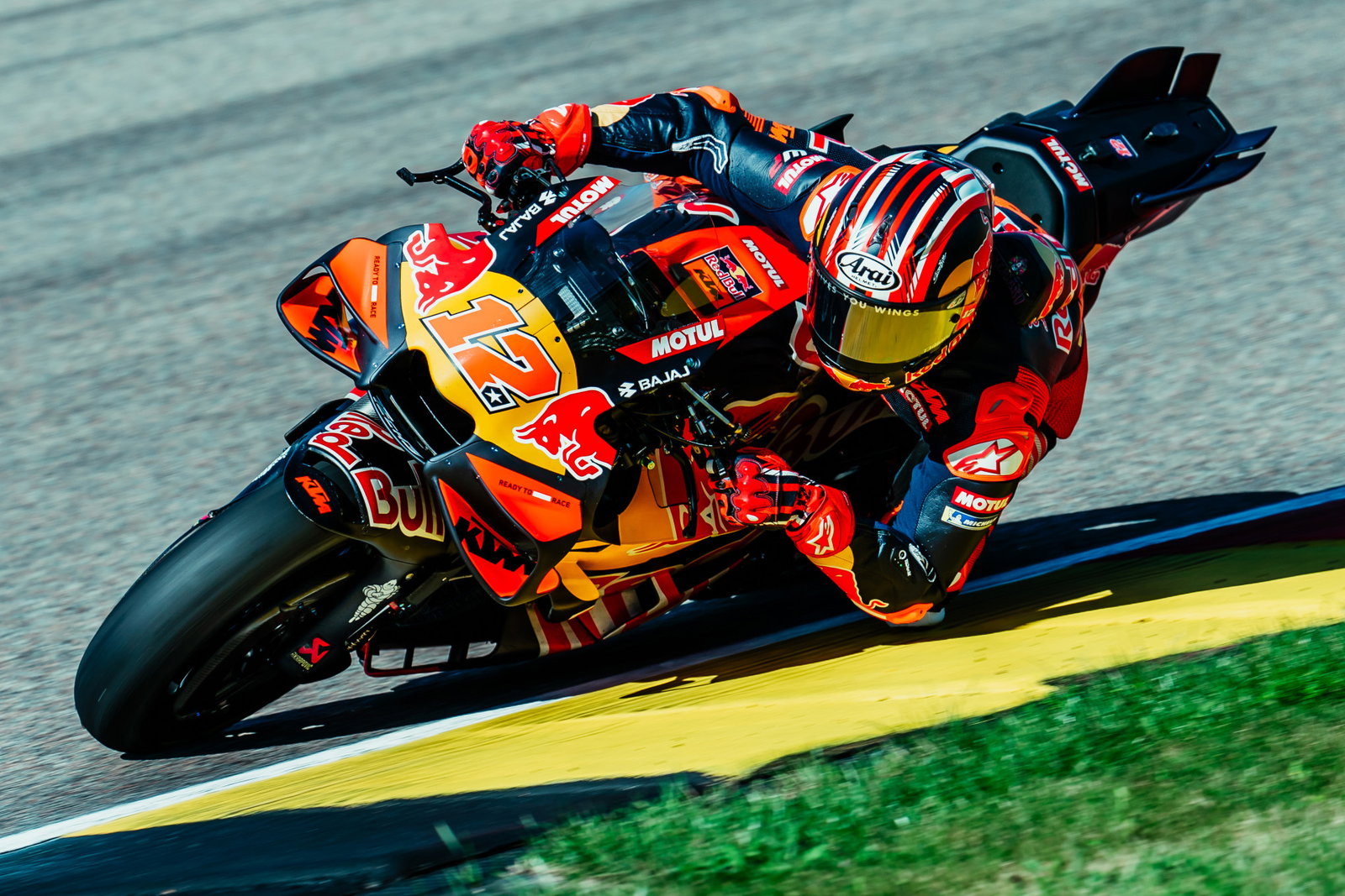 Maverick Vinales sur la piste lors du Grand Prix d'Allemagne