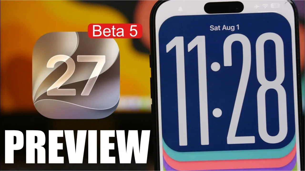 Mise à jour iOS 27 Beta 5