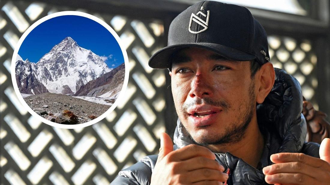 Nirmal Purja avec son équipe, tous portés disparus après une avalanche.