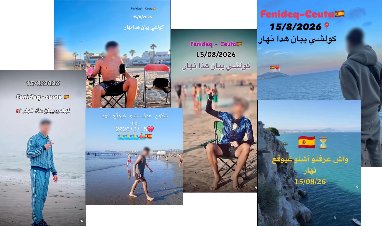 Profils sur Instagram et Facebook partageant des photos privées et évoquant le 15 août.
