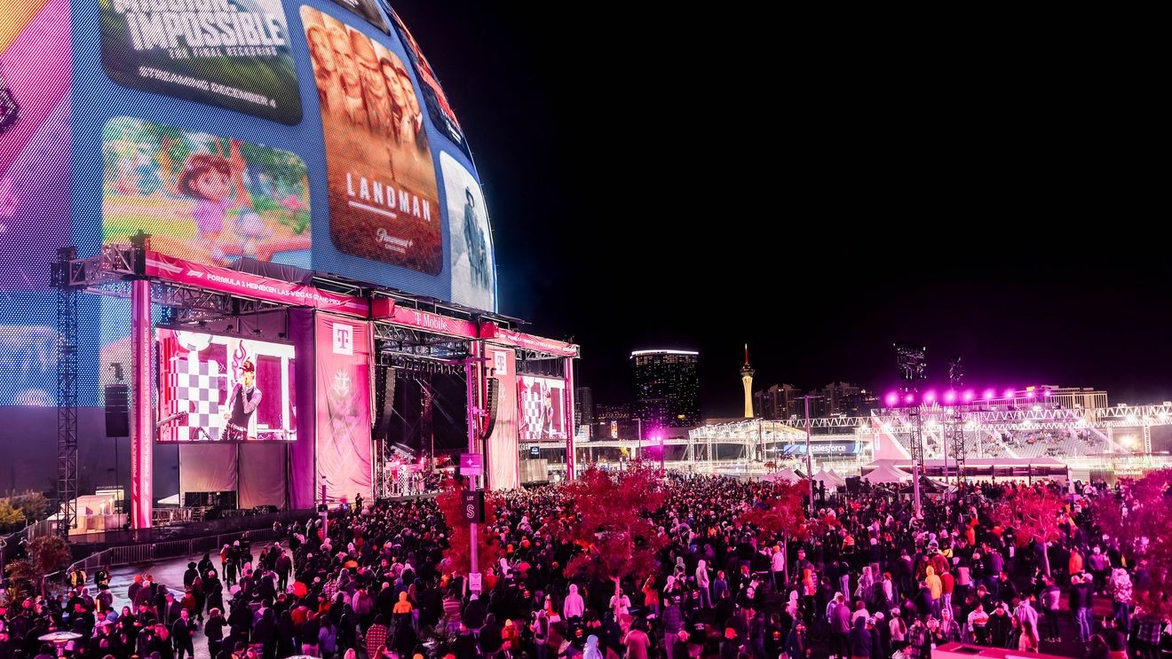 F1 Grand Prix de Las Vegas : une série de concerts de trois nuits à la T-Mobile Zone de Sphere !