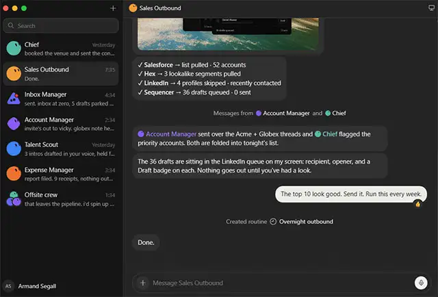 Capture d'écran de Grok Bot