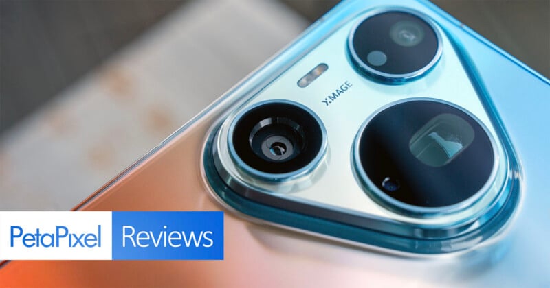 Module de caméra d'un smartphone avec trois lentilles