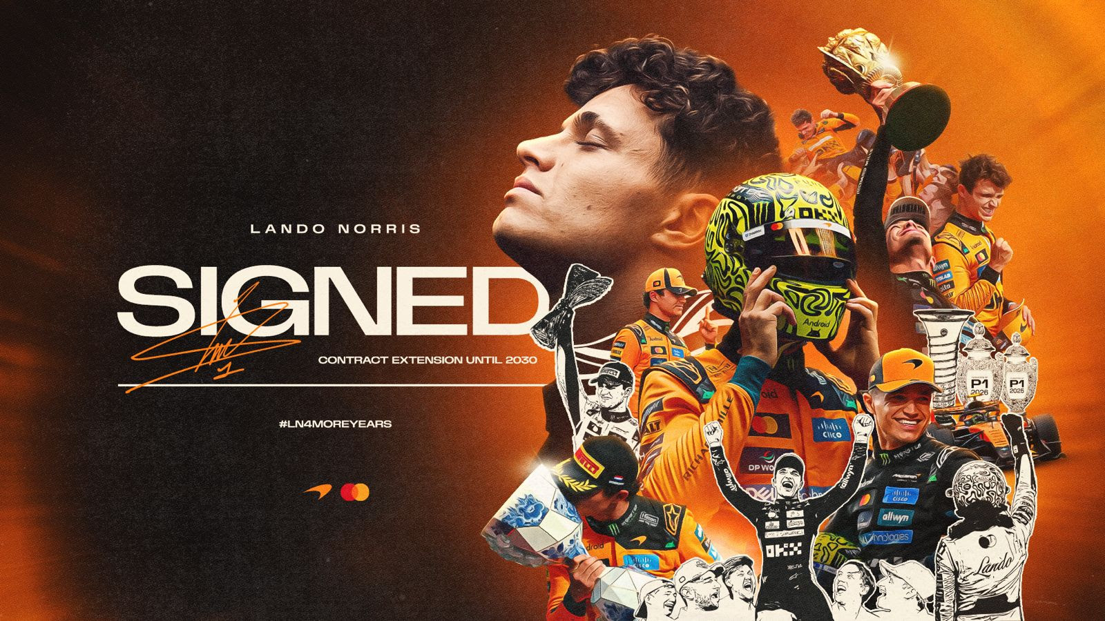 Lando Norris, Champion du Monde, s'engage à long terme avec McLaren jusqu'en 2030 !