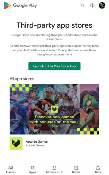 Aptoide Games sur Google Play