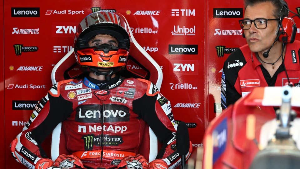 Un Marc Marquez perplexe lors du Grand Prix de Silverstone