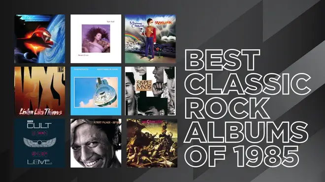 Quelques-uns des plus grands albums de rock de 1985 : Misplaced Childhood, Afterburner, Brothers In Arms et Love.