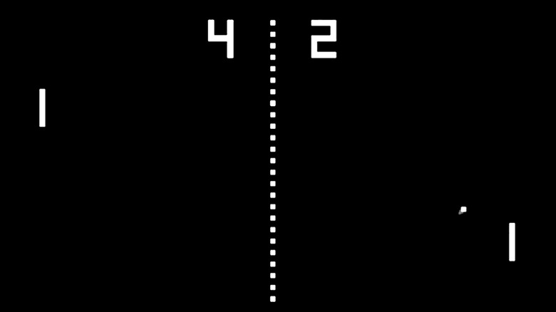 Pong game screen