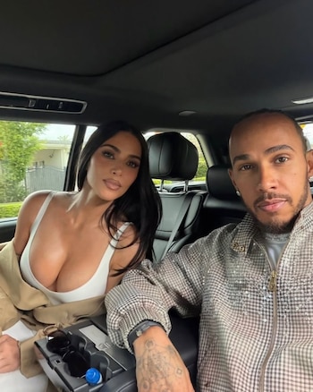Kim Kardashian avec Lewis Hamilton