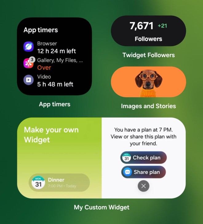 Mon Widget Personnalisé dans One UI 9.5