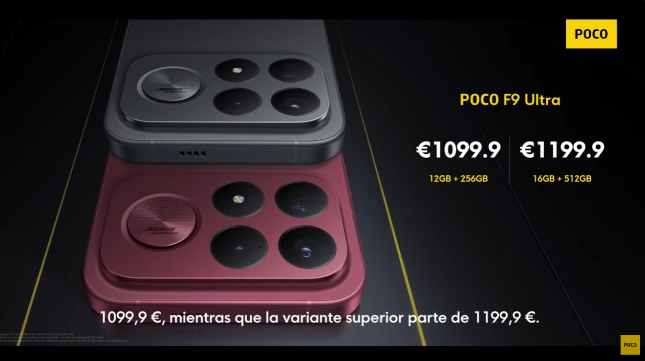 Le prix du POCO F9 Ultra