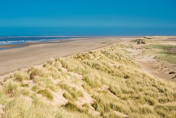 Dunes de sable le long de la plage de Holkham.