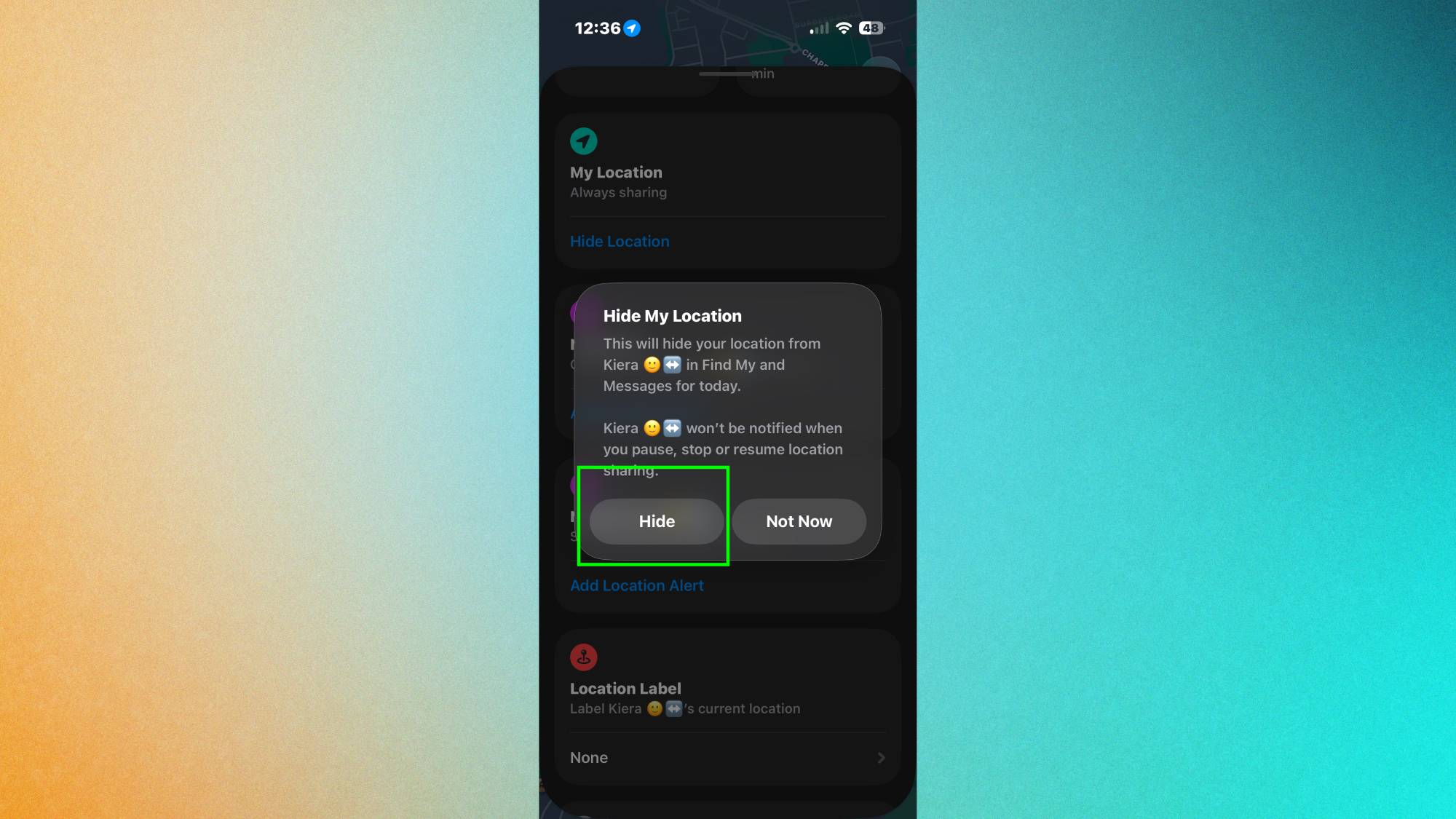 Masquer ma localisation avec iOS 27