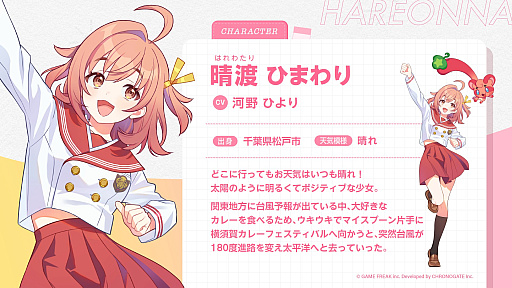 Information sur les personnages