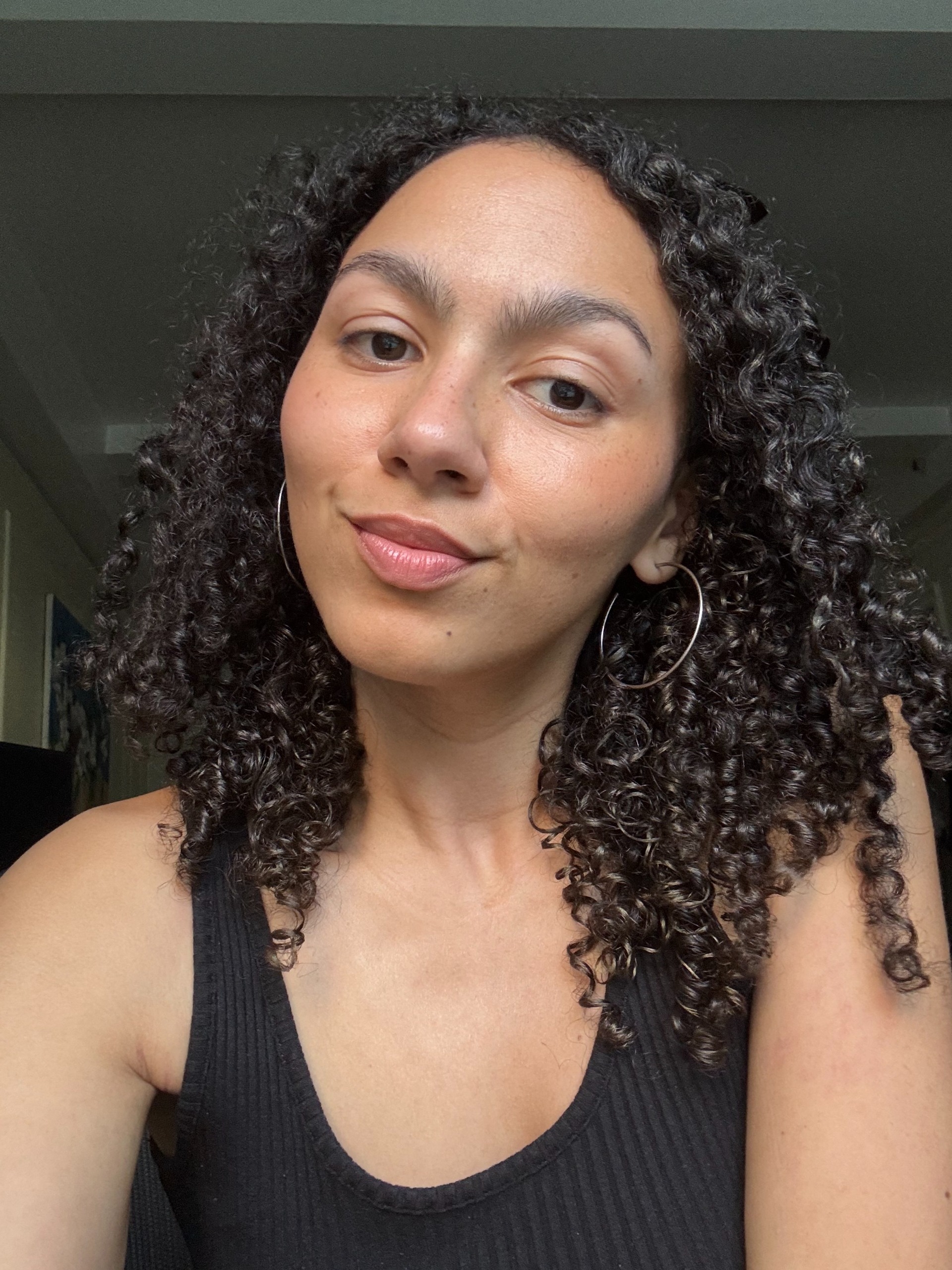Après l'application de l'As I Am Curl Color