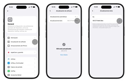 iOS 27 Beta Publique