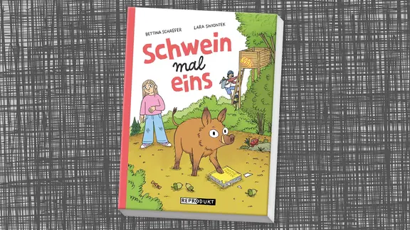 Couverture : Bettina Schaefer (texte) et Lara Swiontek (illustrations), Schweinmaleins