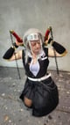 Mareike Maier-Cristea - ici en tant qu'Uzui Tengen (Demon Slayer) - va régulièrement aux conventions à travers l'Allemagne.