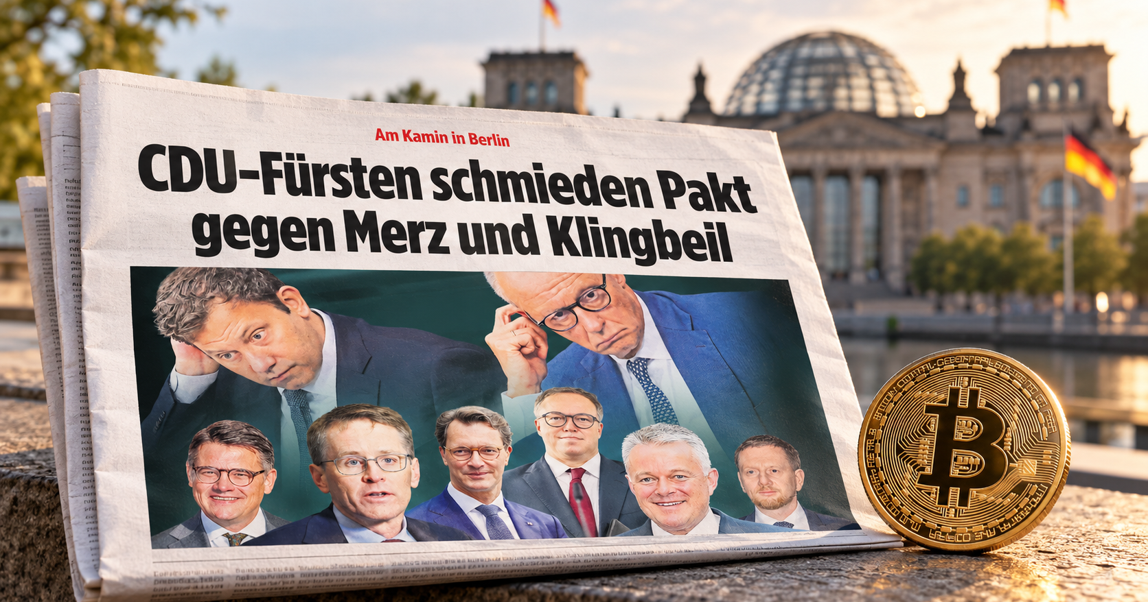 À en croire BILD : Les experts financiers de la CDU/CSU s'opposent à la taxe sur le Bitcoin !