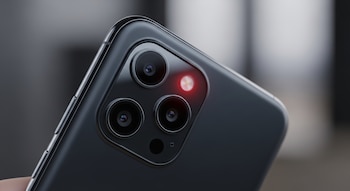 La plupart des smartphones disposent d'une lumière témoin indiquant que la caméra est activée.