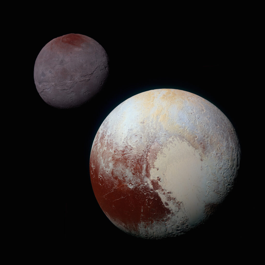 Pluton et sa lune Charon