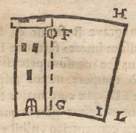 Le premier diagramme connu du puzzle, provenant du Cursus seu Mundus Mathematicus de Claude Dechales (1674).