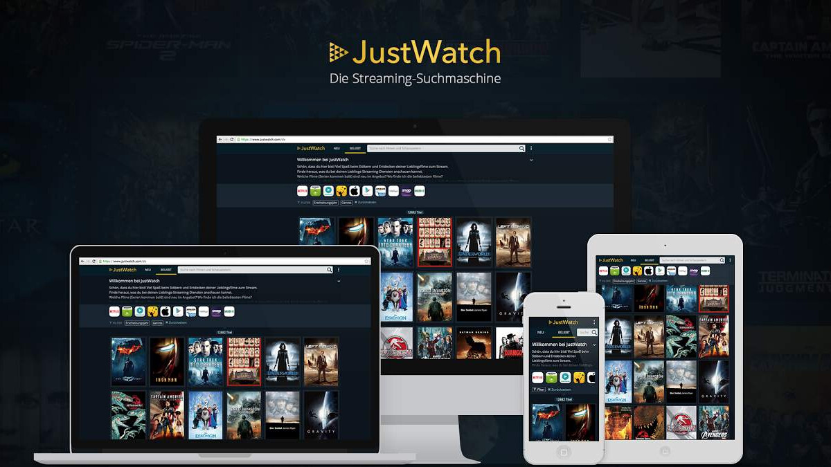 JustWatch se lance comme une web app.