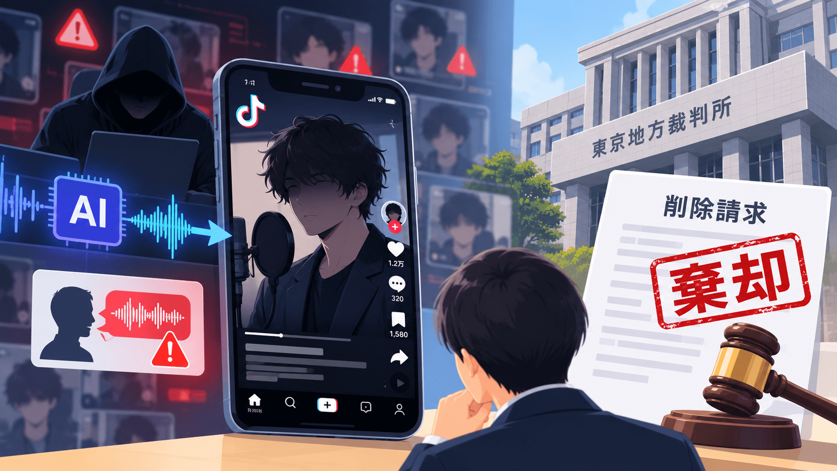 L'IA imite la voix de l'acteur et doubleur Kenjiro Tsuda : le tribunal de Tokyo rejette la demande de suppression, révélant les risques de fraude par clonage vocal !